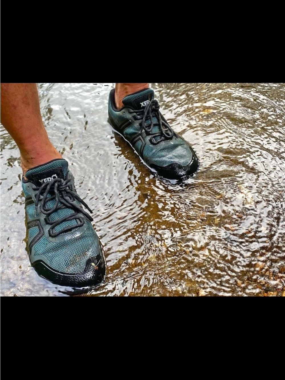 xero • shoes mesa trail waterproof athletic sneakers black low top running 10